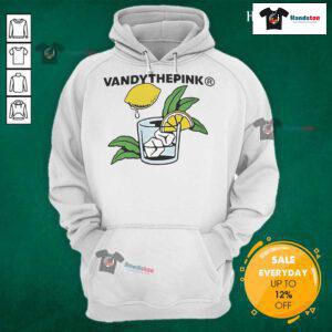 Happy Vandy in a pink lemon hoodie, showcasing a cheerful style perfect for casual outings and vibrant fashion.