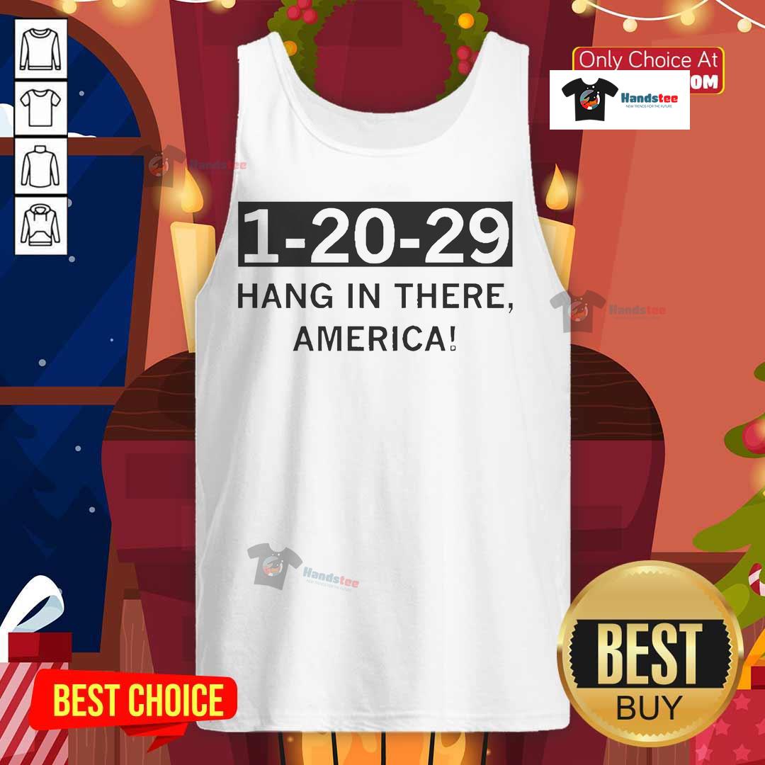 Stylish 'Hang In There America' tank top for hot weather, perfect for casual outings and summer fashion.