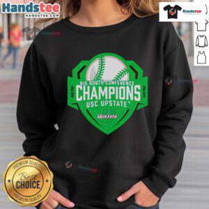 Hot 2025 Big South Conference Baseball Champs Sweatshirt featuring team logo and vibrant colors for fans.