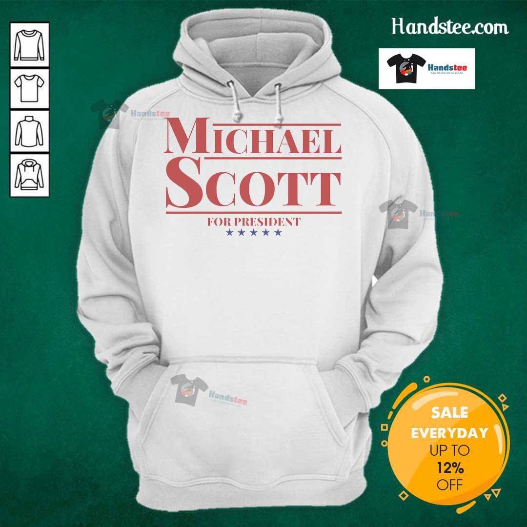 Hot Michael Scott for President Hoodie featuring a stylish design inspired by the iconic character from The Office.