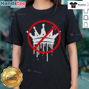 Pro-Democracy Anti-Monarchy Ladies Tee featuring 'Hot No Kings in America' slogan for empowering womens rights.