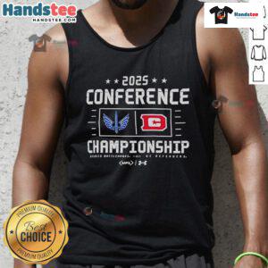 Nice 2025 XFL Conference Championship tank top featuring team logo and vibrant design for fans and sports enthusiasts.