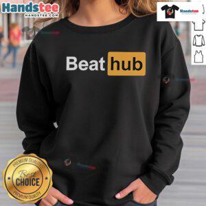 Stylish Nice Aaron Paulsen Beathub sweatshirt displayed on a hanger, showcasing its trendy design and comfortable fit.