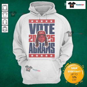 Alt Text: CJ Abrams 2025 Vote Hoodie featuring a stylish design promoting voter engagement and civic participation.