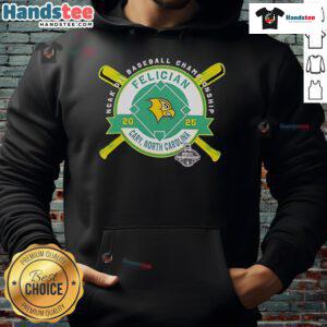 Alternative view of Nice Felician Golden Falcons NCAA DII Baseball Championship Cary North Carolina 2025 T-Shirt