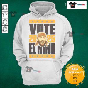 Fernando Tatis Jr. 2025 Vote Hoodie featuring a stylish design, perfect for baseball fans and supporters.