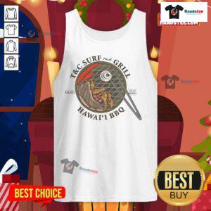 Nice Hawaii BBQ Jersey Tank Top featuring vibrant tropical colors and relaxed fit, perfect for summer outings.