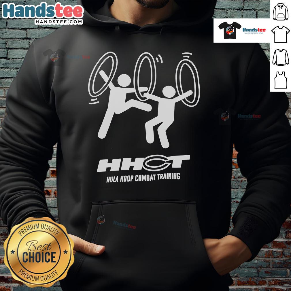 Nice Hula Hoop Combat Training HHCT Hoodie worn by an athlete during an energetic workout session.