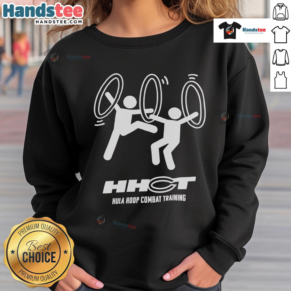 Nice Hula Hoop Combat Training sweatshirt featuring vibrant design, perfect for fitness enthusiasts and hula hoop lovers.