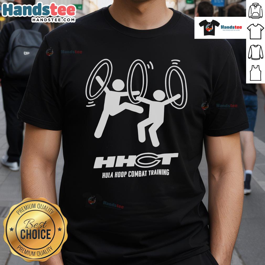 Nice Hula Hoop Combat Training Hhct T-Shirt featuring a vibrant design for fitness enthusiasts and hula hoop lovers.