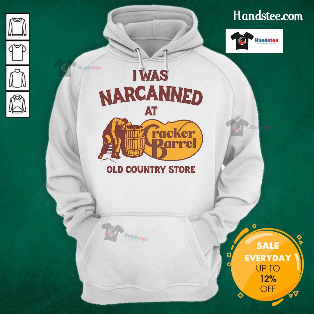 Alt Text: Cozy hoodie featuring 'Nice, I Was Narcanned' design, perfect for visits to the old country store.