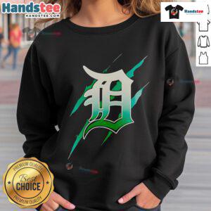 Nice Jurassic World Rebirth Detroit Tigers logo sweatshirt featuring vibrant graphics and a comfortable fit.