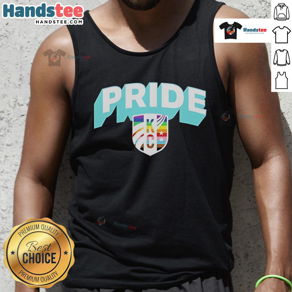 Alt Text: Nice Kansas City Current Bold Pride Tank Top featuring vibrant colors and a stylish design for summer wear.