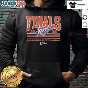 2025 NBA Finals Champions hoodie featuring Oklahoma City Thunder logo, perfect for fans celebrating their team's victory.