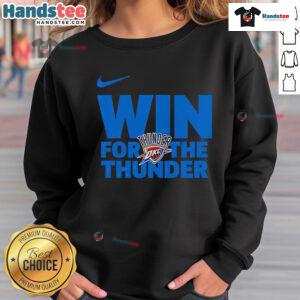 Nice Oklahoma City Thunder win sweatshirt featuring bold team graphics and a comfortable design for fans.