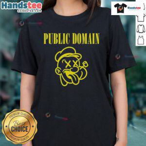 Nice Public Domain Popeye Ladies Tee featuring a retro Popeye graphic on a stylish women's t-shirt.