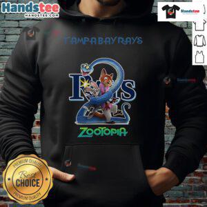 Alt Text: Stylish Nice Tampa Bay Rays Zootopia 2 hoodie featuring vibrant graphics and comfortable fit for fans.