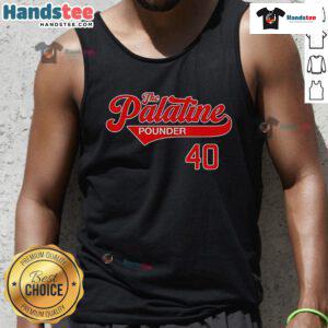 Stylish Nice The Palatine Pounder 40 tank top featuring a vibrant design, perfect for casual summer wear.
