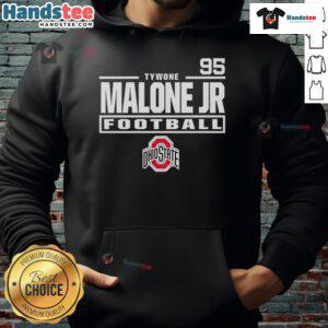 Alt Text: Nice Tywone Malone Jr. Ohio State Buckeyes Football 95 hoodie showcasing the team's logo and vibrant colors.