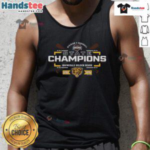Waynedale Golden Bears tank top celebrating 2025 OHSAA D5 Baseball State Champions victory.