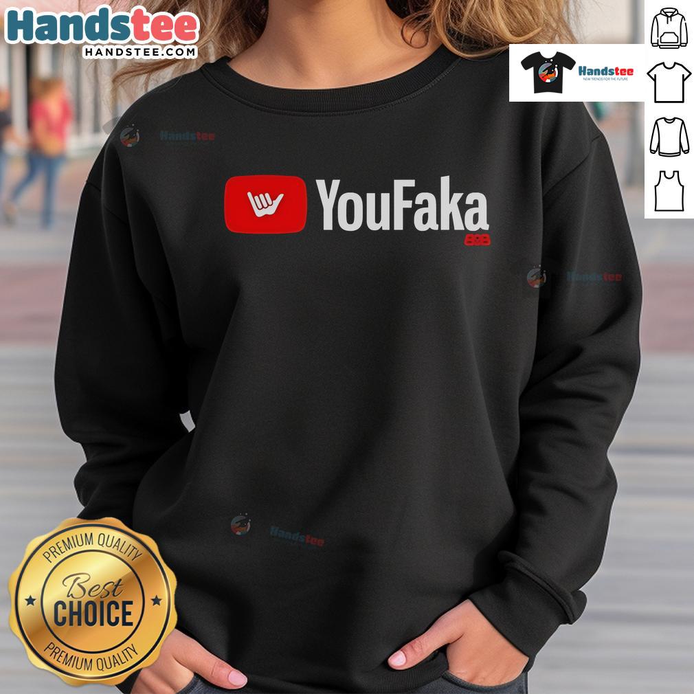 Official 808 Viral YouFaka Sweatshirt featuring a stylish design and vibrant colors, perfect for trendy casual wear.