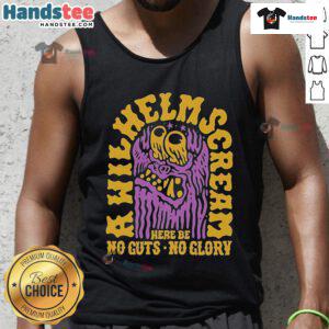 Official A Wilhelm Scream 'No Guts No Glory' tank top featuring bold graphic design, perfect for music fans and casual wear.