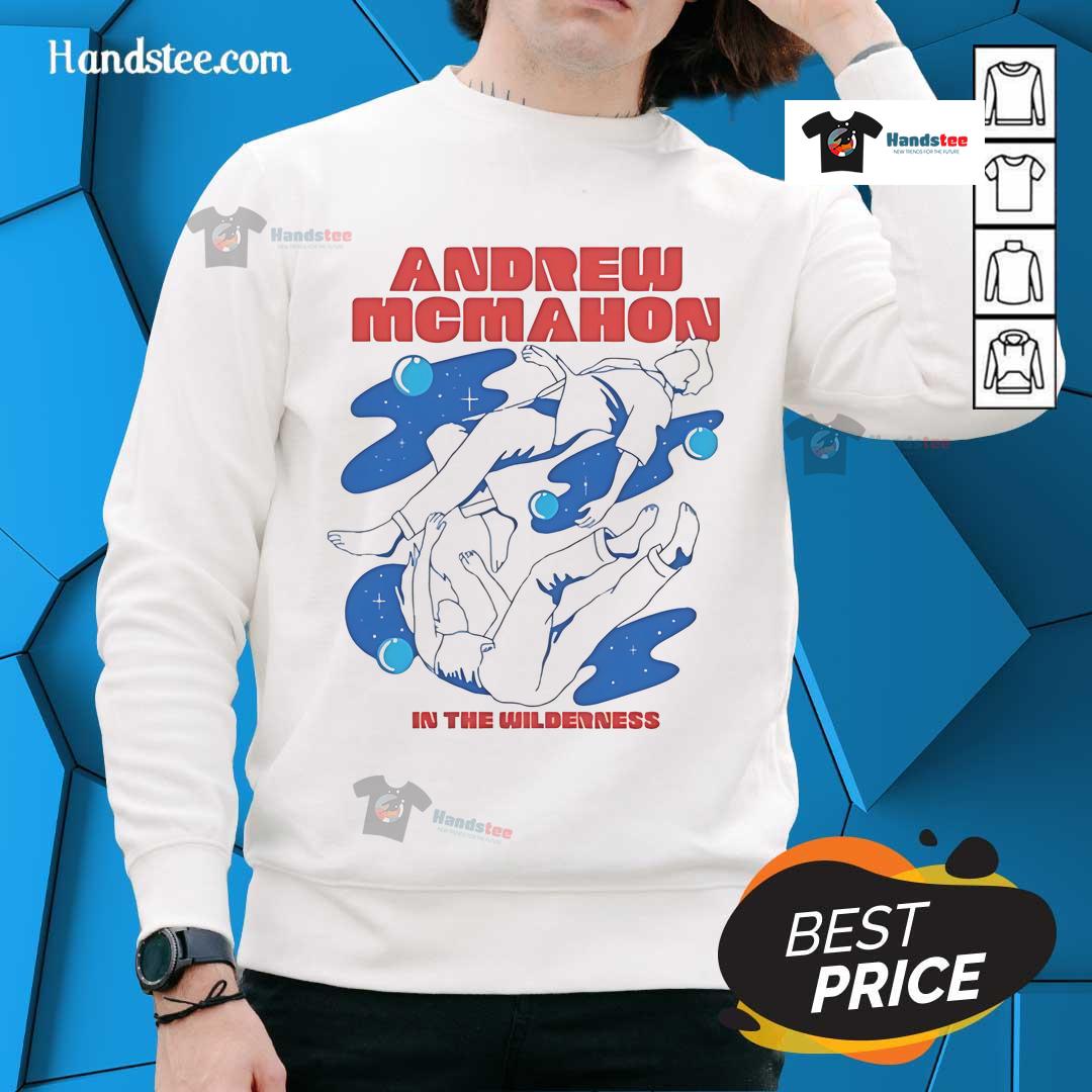 Alt Text: Official Andrew McMahon In The Wilderness Falling In My Dreams sweatshirt in vibrant colors, showcasing unique design.