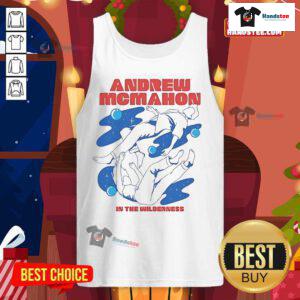 Official Andrew McMahon in the Wilderness Falling in My Dreams tank top featuring vibrant artwork and stylish design.