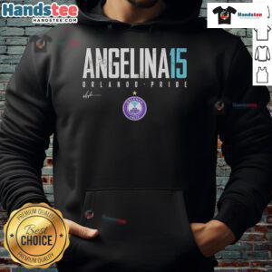 Official Angelina Orlando Pride Elite 15 Hoodie featuring vibrant colors and pride graphics for a stylish celebration.