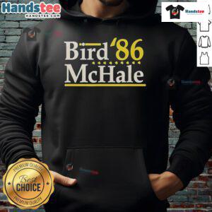 Official Bird McHale 86 Boston Legends Hoodie featuring iconic team colors and logo, perfect for basketball fans.
