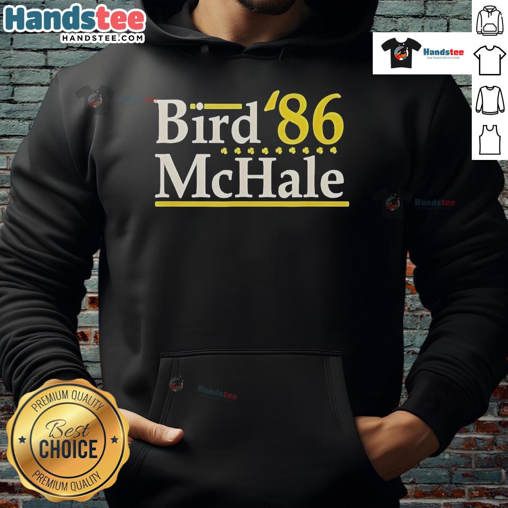 Official Bird McHale 86 Boston Legends Hoodie featuring iconic team colors and logo, perfect for basketball fans.