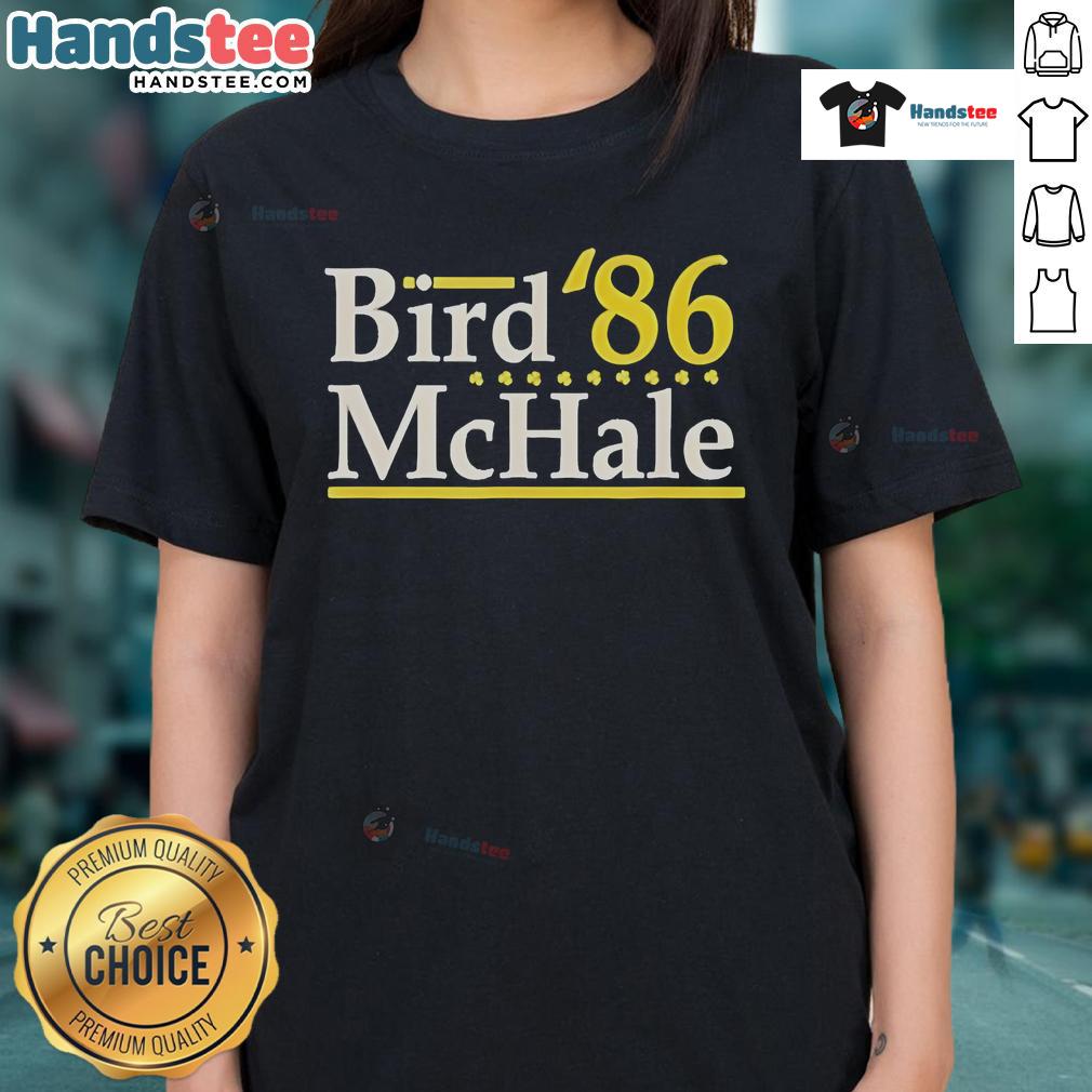 Official Bird McHale 86 Boston Legends ladies tee featuring a stylish design and comfortable fit for fans.