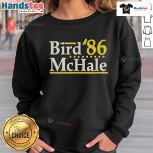 Official Bird McHale 86 Boston Legends Sweatshirt featuring classic design and vibrant team colors for fans.