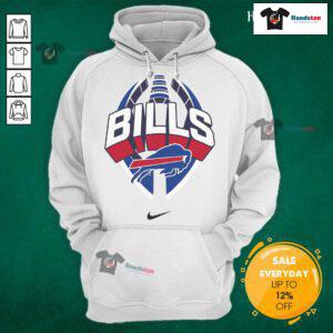 Official Buffalo Bills Nike Icon Legend Hoodie showcasing team logo and stylish design for fans and athletes.