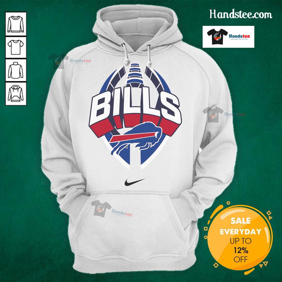 Official Buffalo Bills Nike Icon Legend Hoodie showcasing team logo and stylish design for fans and athletes.
