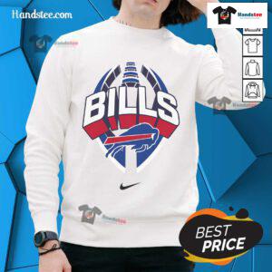 Official Buffalo Bills Nike Icon Legend Sweatshirt in blue, featuring team logo and comfortable fit for fans.