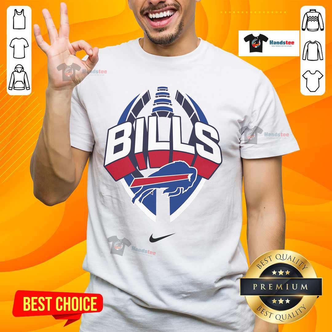 Official Buffalo Bills Nike Icon Legend T-Shirt in blue, featuring the team logo and comfortable fit for fans.