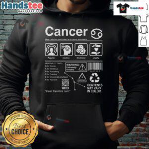 Official Cancer Label Hoodie in black, featuring a bold logo, perfect for raising awareness and supporting cancer research.