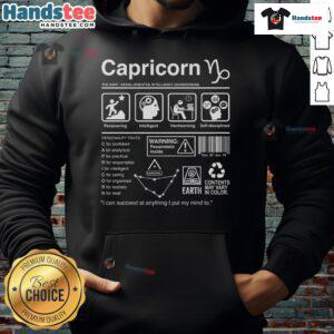 Official Capricorn Label Hoodie featuring a stylish design, perfect for zodiac lovers and casual wear enthusiasts.