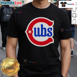 Alt Text: Official Chicago Cubs logo alternate t-shirt featuring bold design and vibrant colors, perfect for fans and collectors.