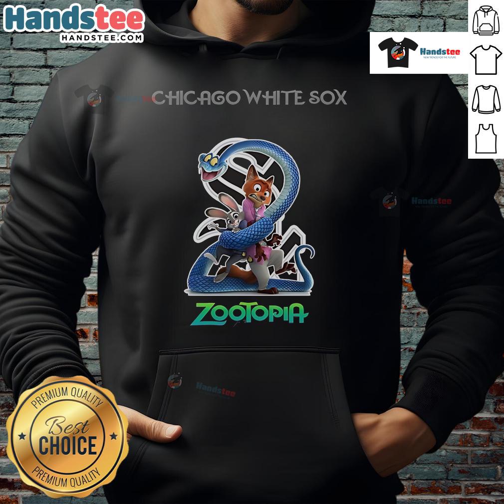 Official Chicago White Sox Zootopia 2 Hoodie featuring vibrant graphics and team logo, perfect for fans and collectors.
