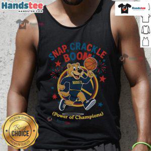 Official Denver Nuggets Snap Crackle Boom tank top, perfect for Independence Day celebrations and sports fans.