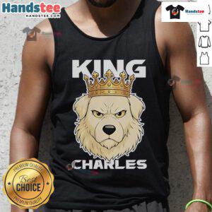 Stylish Official Dog King Charles tank top featuring a vibrant design, perfect for pet lovers and fashion enthusiasts.