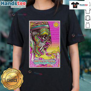 Alt Text: Official Fatboy Slim Baum Festival poster for Bogota, Colombia, featuring ladies tee design, June 1, 2025.