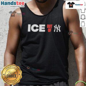 Official ICE Out Of NY New York tank top featuring bold graphics and a comfortable fit for stylish summer wear.