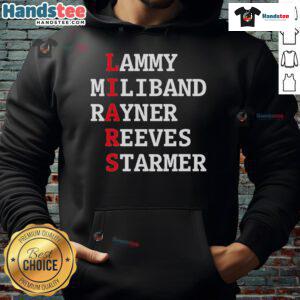Official Lammy Miliband Rayner Reeves Starmer Hoodie featuring bold designs for supporters of the UK Labour Party.
