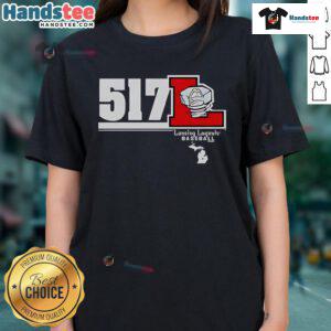 Official Lansing Lugnuts 517 Ladies Tee featuring a stylish design perfect for baseball fans and casual wear.