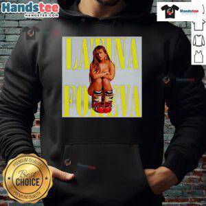 Official Latina Foreva poster hoodie featuring vibrant colors and stylish design, perfect for fashion-forward fans.