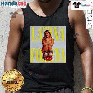 Alt Text: Official Latina Foreva poster tank top featuring vibrant colors and bold graphics, perfect for stylish summer wear.