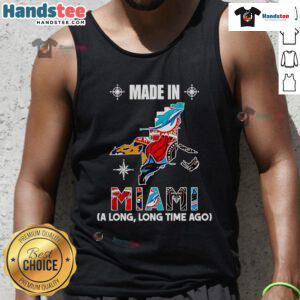 Official Made In Miami A Long Long Time Ago Tank Top featuring vibrant design and comfortable fit for casual wear.